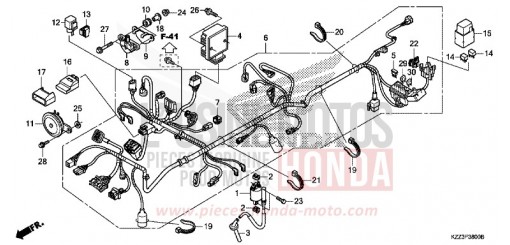 WIRE HARNESS CRF250LF de 2015